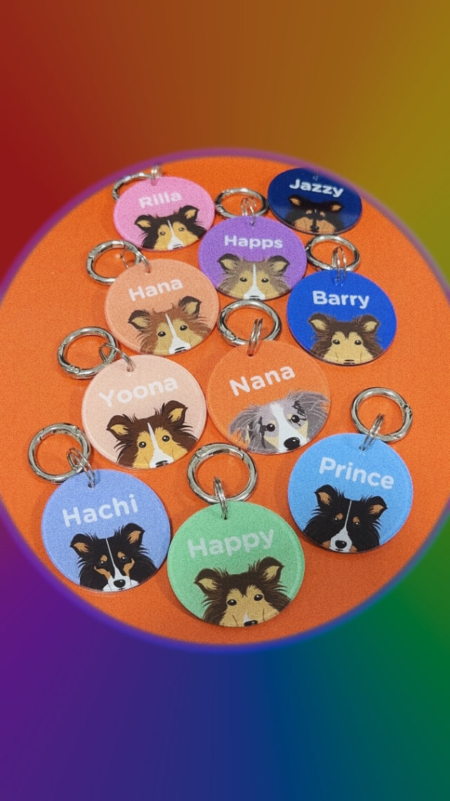 Round Pet Tag